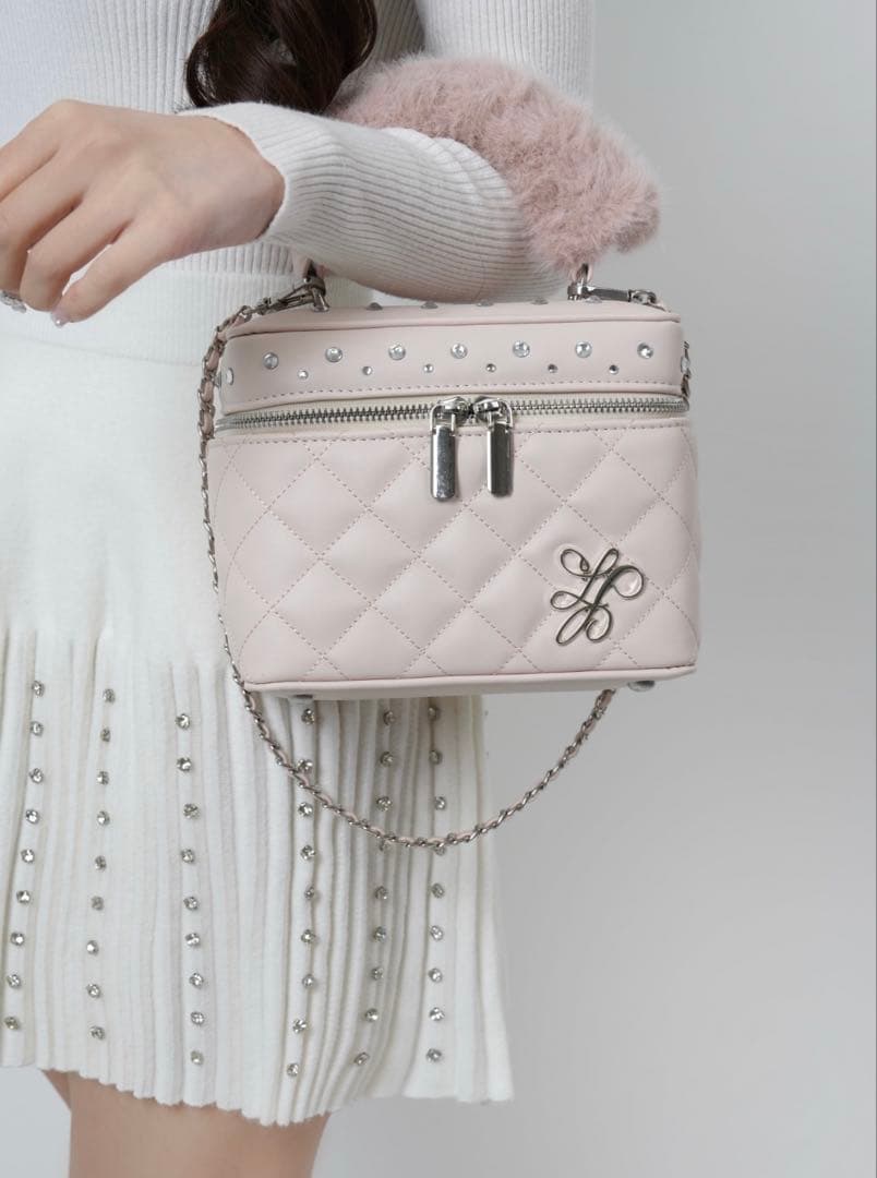 lumignon ルミニョン vanity bag バニティ ピンク ルミニョン lumignon バニティ バニティバッグ ピンク - メルカリ