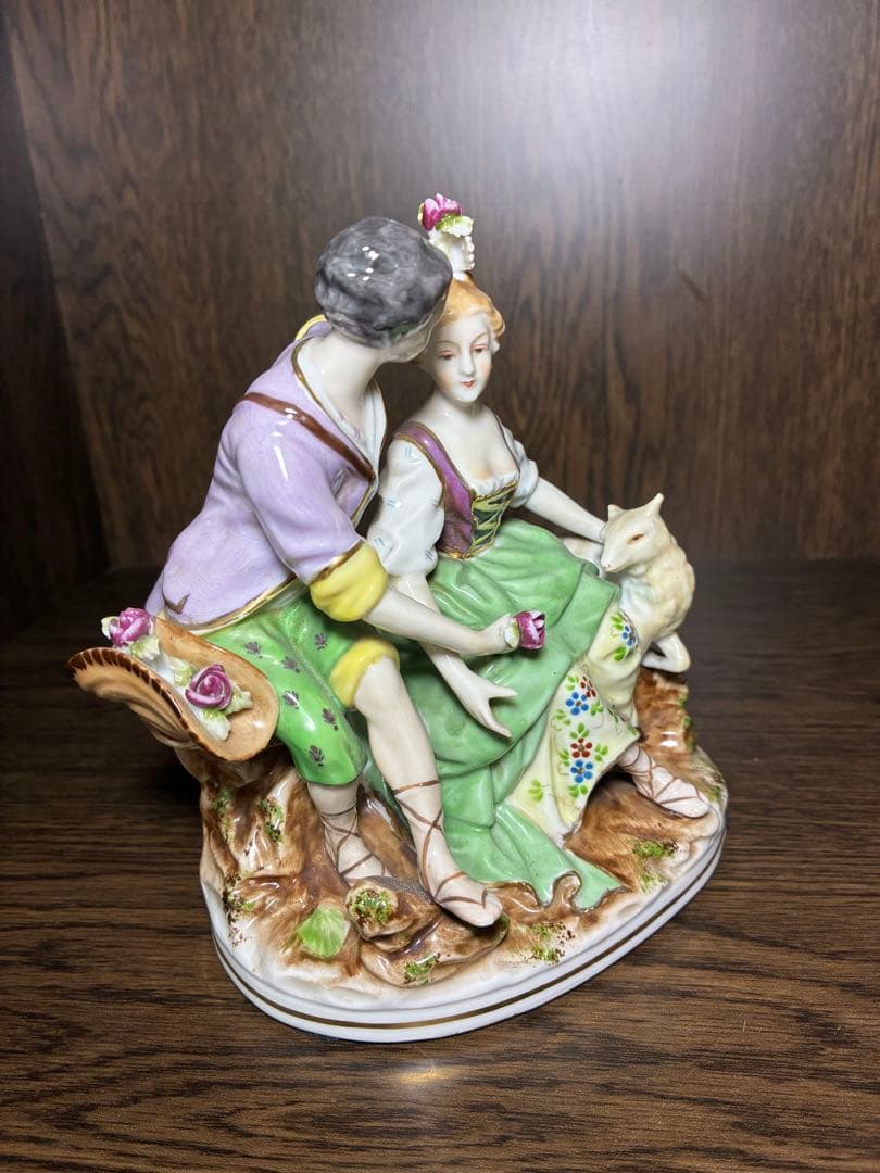 オキュパイドジャパン 羊飼い男女 瀬戸ノベルティ