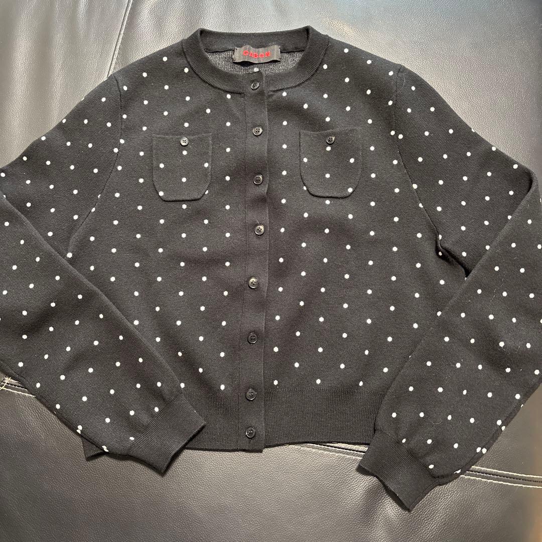 キャバン　CABaN コットンカシミヤドットカーディガン CABaN（キャバン） カーディガン コットンカシミヤ ドットジャカード