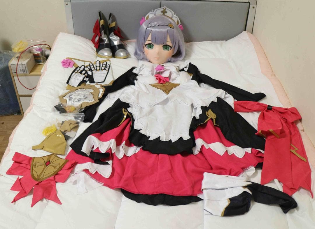 全頭面鍵つき 原神 ノエル kigurumi 着ぐるみ マスク #コスプレ - メルカリ