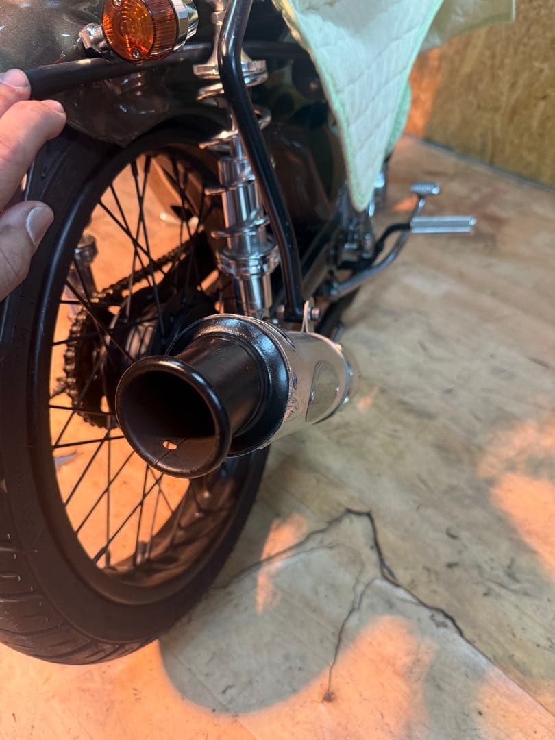 カブ 武川ボンバーマフラー ワンオフ 送料込み 4ミニ - パーツ安い 価格