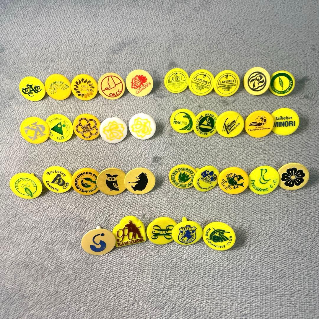 まとめ売り】 ゴルフ場マーカー ゴルフマーカー コレクション 訳あり