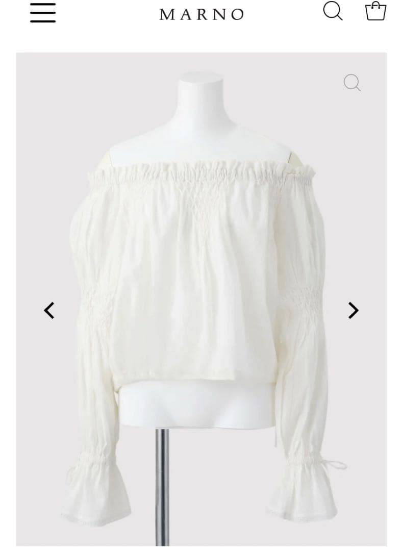 土日限定お値下げ 新品未使用タグ付marno maria blouse ホワイト