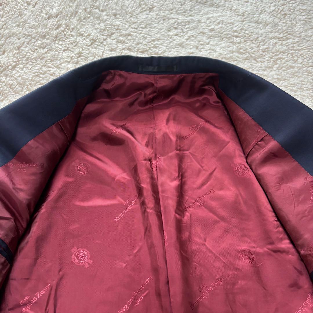 高級】エルメネジルドゼニア スーツ スリーピース ネイビー M シェル