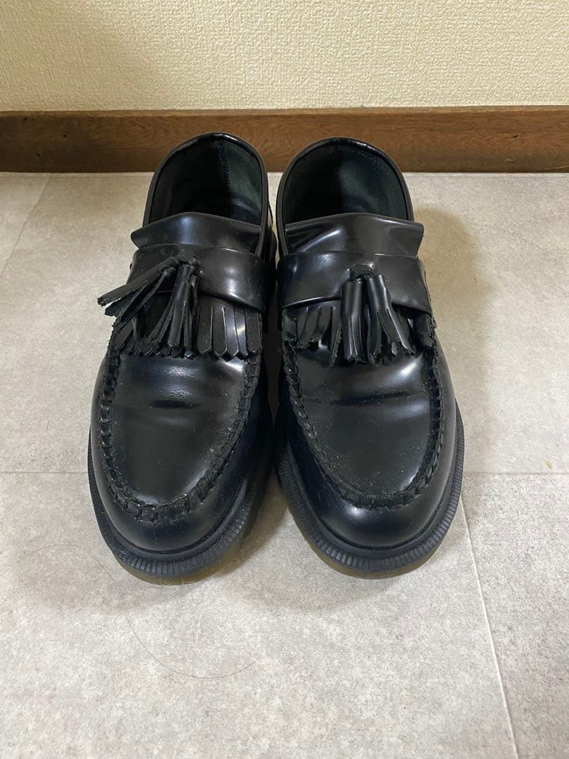 ドクターマーチン　エイドリアンブラックローファー　UK6 ドクターマーチン Dr.Martens ローファー タッセル エイドリアン