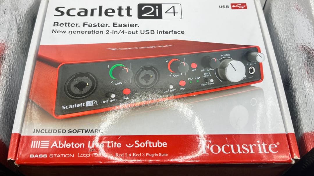 DJ機材 Ficusrite Scarlett 2i4 Gen2 FOCUSRITE ( フォーカスライト ) Scarlett 2i4 G2 オーディオ