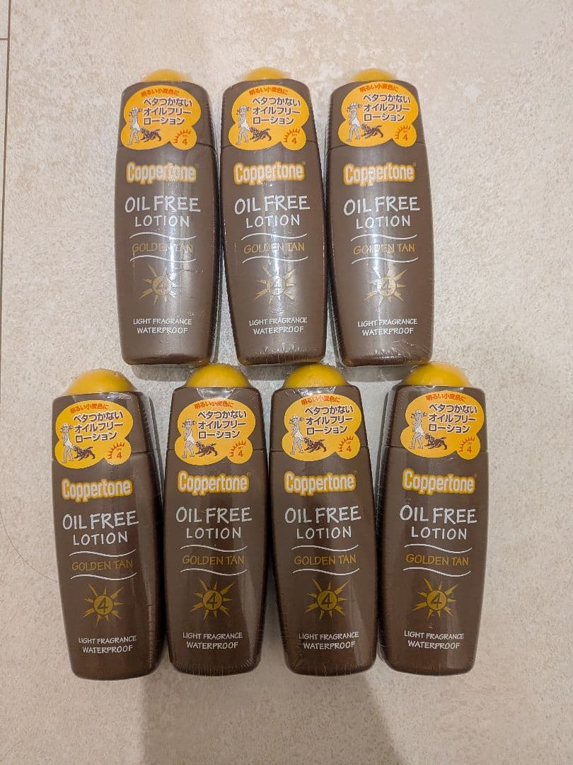 コパトーンゴールデンタンオイルフリーローション120ml（SPF4） 7本セット Amazon | コパトーン ゴールデン タン オイルフリー ローション