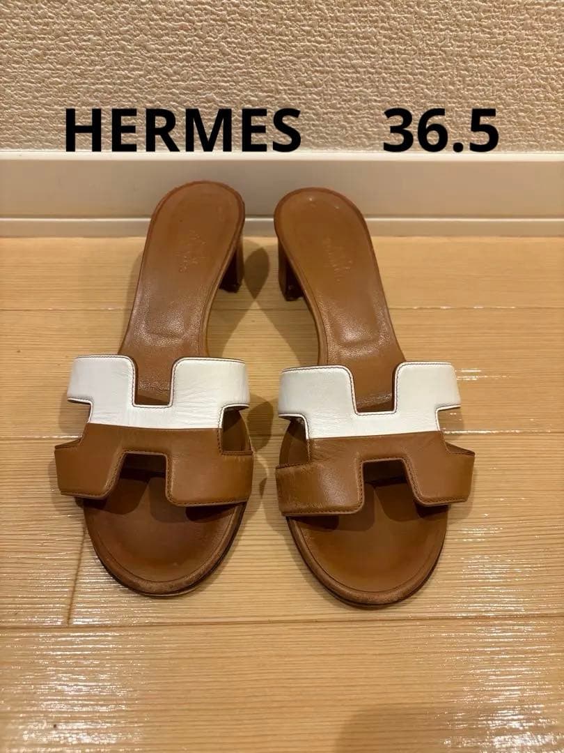 エルメス　オアジス　レザー　バイカラー　ヒール　サンダル　36.5 楽天市場】エルメス サンダル オアジス レディース ミュール シューズ