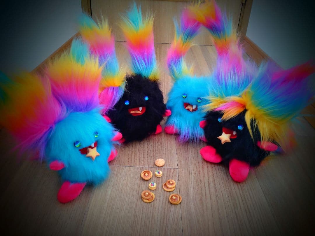 まんまるんモンスター♥アートドール人形幻獣ケモノ ハンドメイド