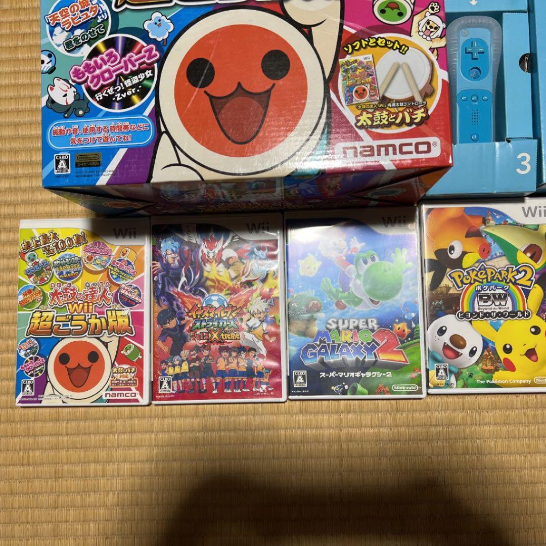 ニンテンドーWii ウィー本体ソフトセット 太鼓の達人、ドラクエ