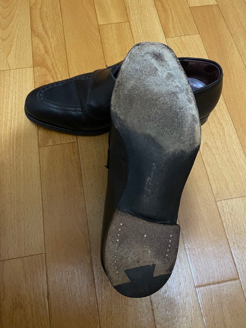 m*3様 ジョージクレバリー バタフライローファー ブラック サイズUK6E