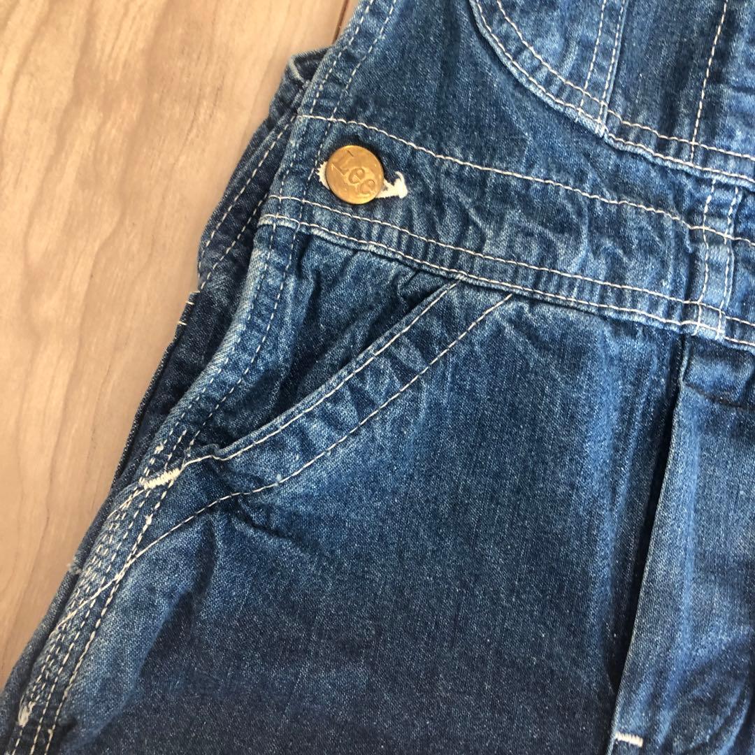 週末限定価格* 超Vintage ☆Lee デニムオーバーオール 100cm