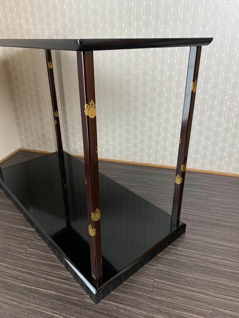 塗師 中村宗悦作 鵬雲斎好写 桐蒔絵 木製 真台子 茶道具 替え柱