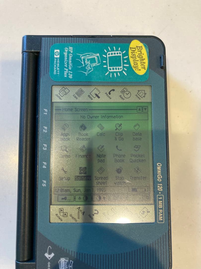 HP Omnigo 120 1MB RAM 完動品 200lx 100lxの通販はau PAY マーケット