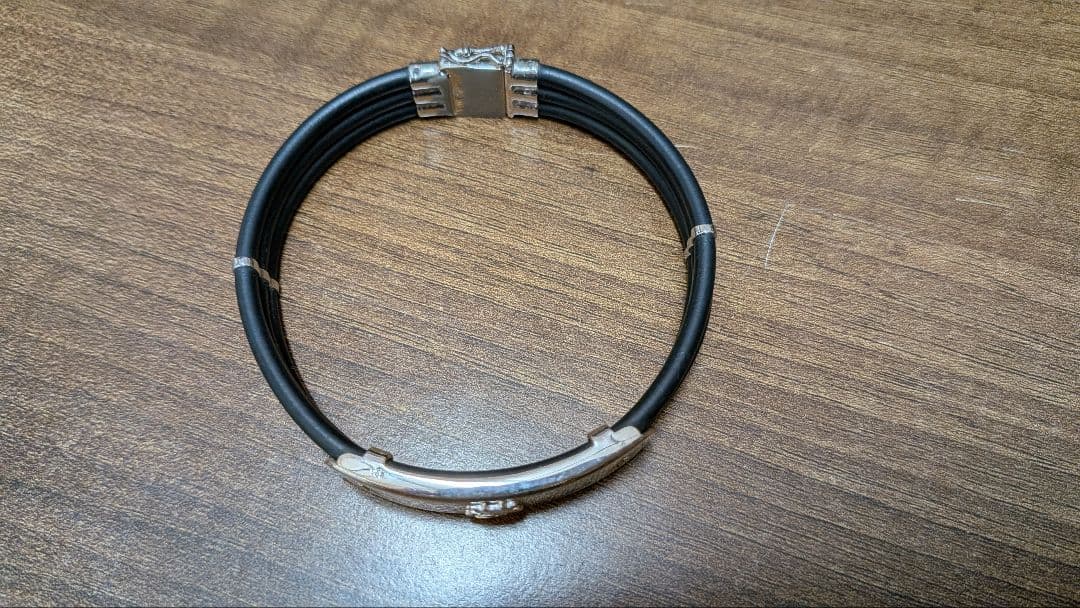 本人実使用】星野仙一氏 愛用ブレスレット「夢」ダイヤ0.06ct シルバー