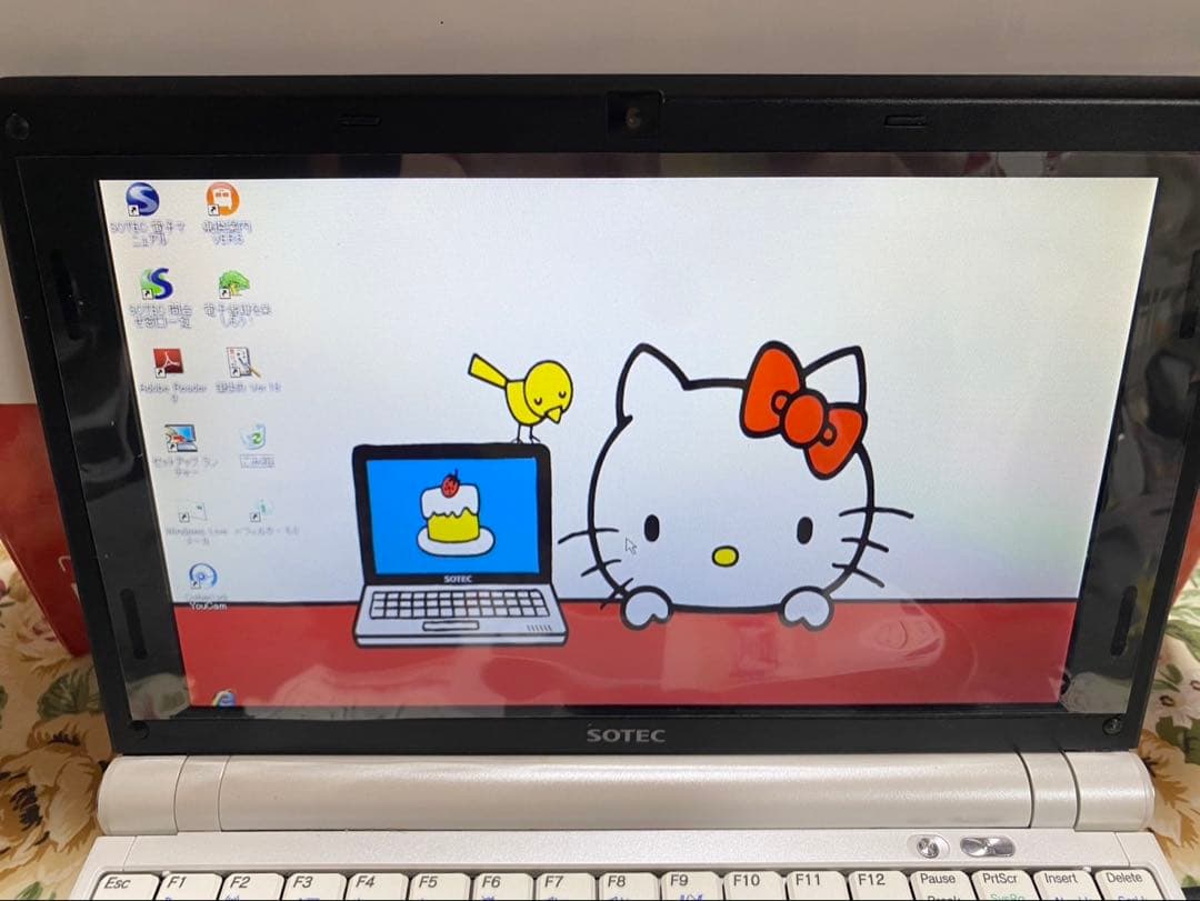 《極希少✨️》未使用動作確認済SOTECハローキティノートPCWindows XP