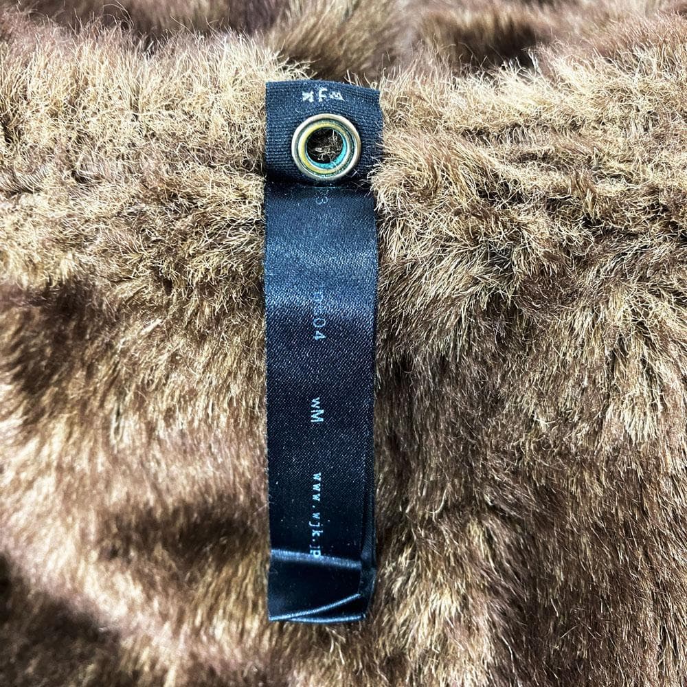 ☆美品☆wjk 裏地総ファー ボアモッズコート ミリタリージャケット M