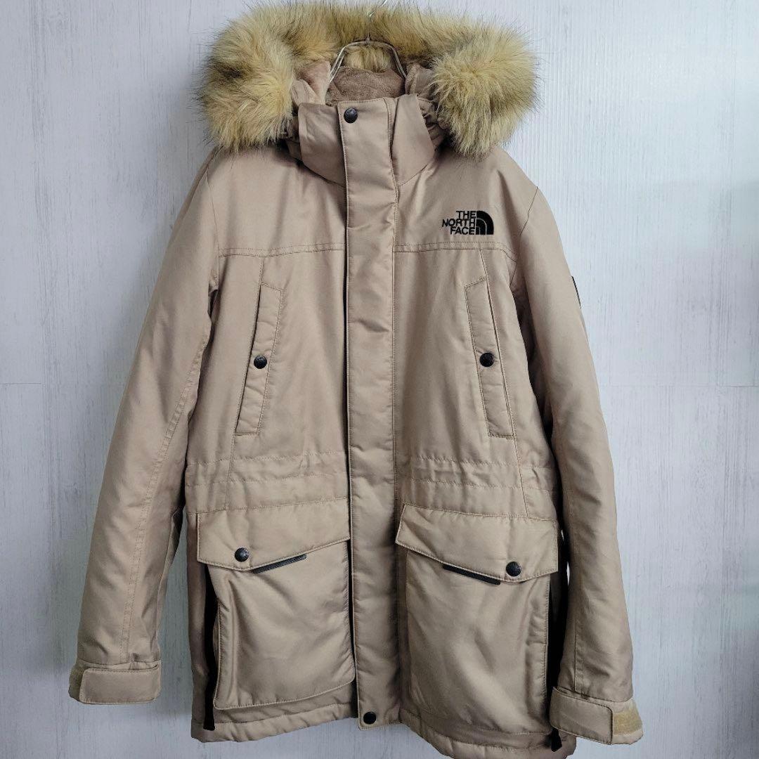 THE NORTH FACE マクマードダウンジャケット ベージュ - メルカリ