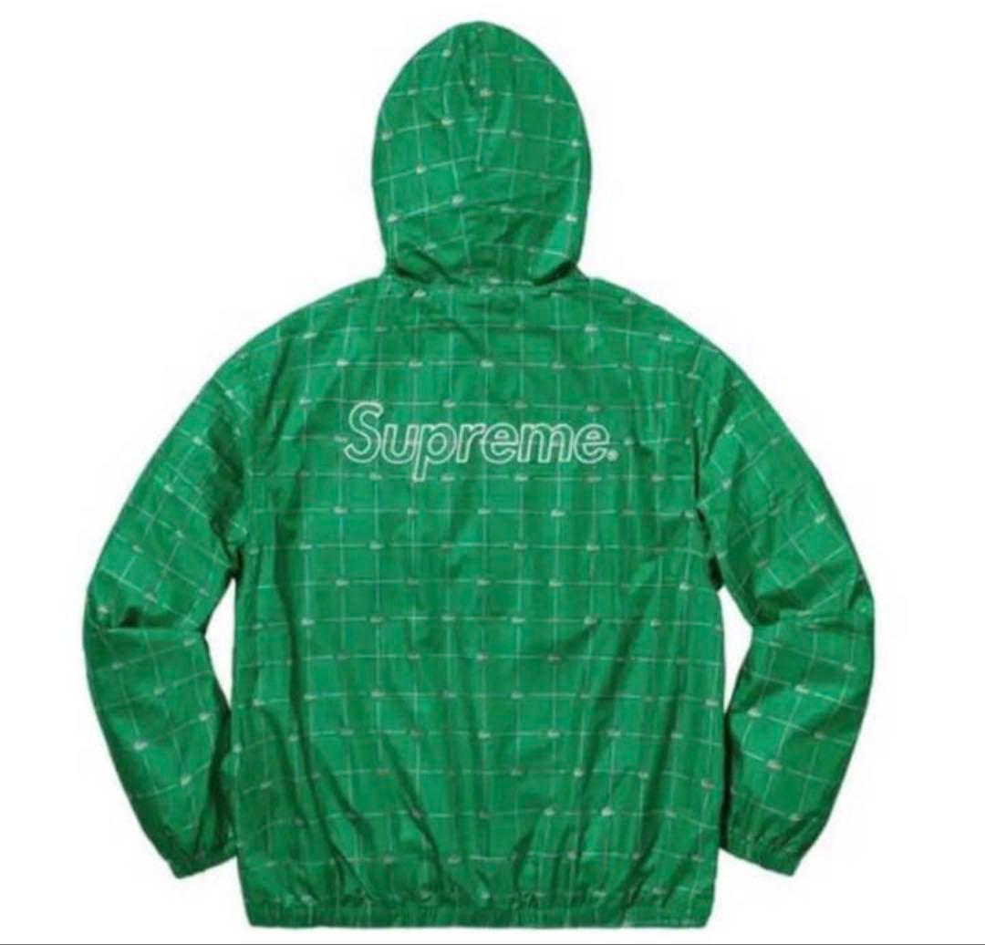Supreme グリーン チェック柄 ナイロンジャケット - メルカリ