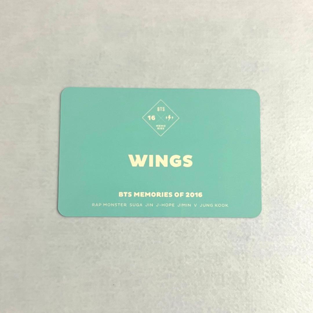 BTS MEMORIES OF 2016 トレカ WINGS ユニット - メルカリ