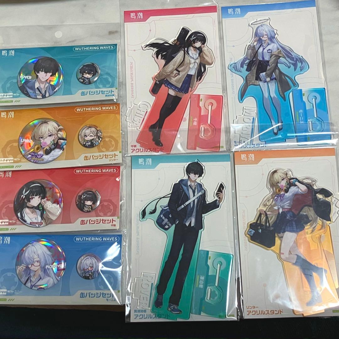 【新品未開封】鳴潮 アクリルスタンド 缶バッチ コミケ C107 新品未開封】鳴潮 アクリルスタンド 缶バッチ コミケ C107 鳴潮 C107
