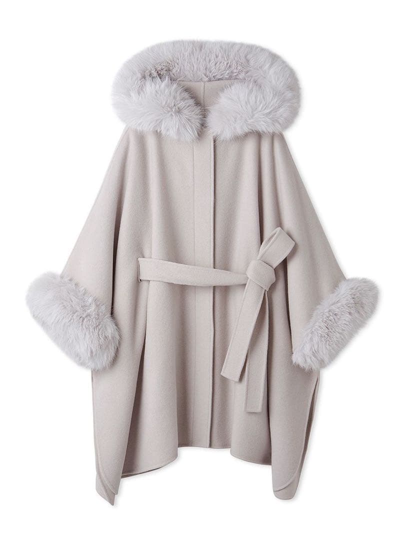 値下げOK＠あにゃ様専用出品♡ セルフォード ファーポンチョコート