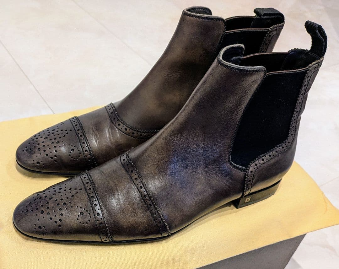 28.0】LOUIS VUITTON メダリオン サイドゴアブーツ - メルカリ