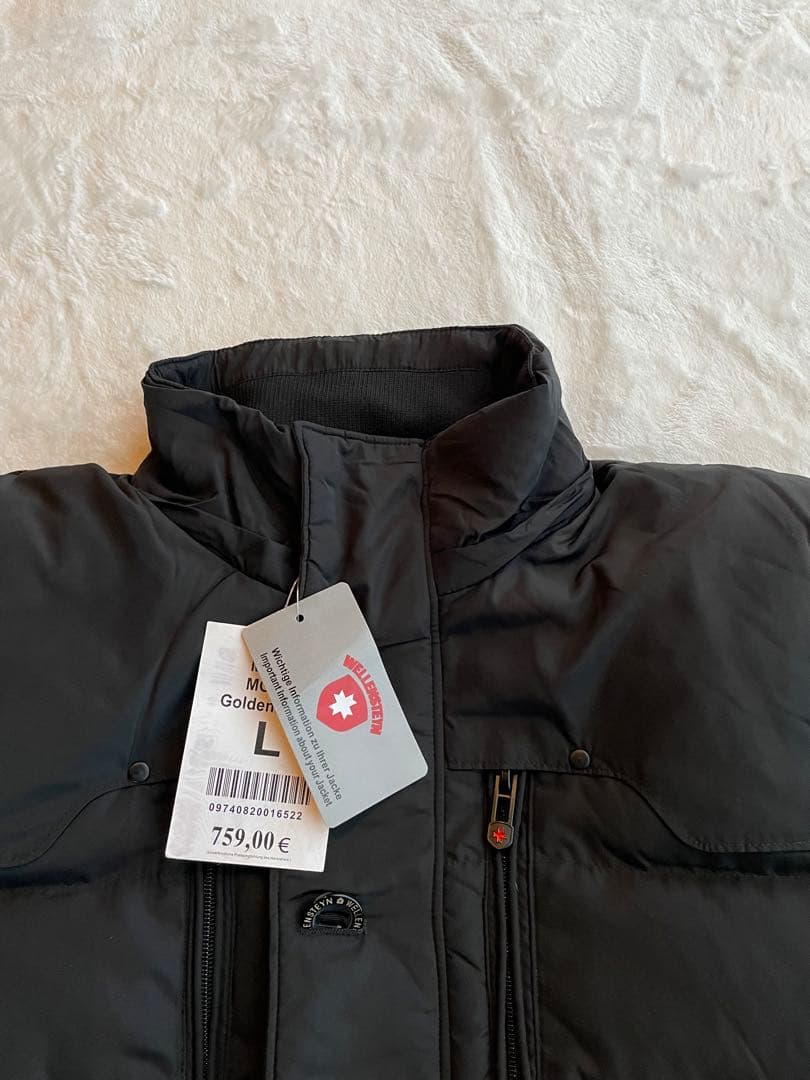 新品タグ付き WELLENSTEYN ウェレンステイン ダウンジャケット L 黒