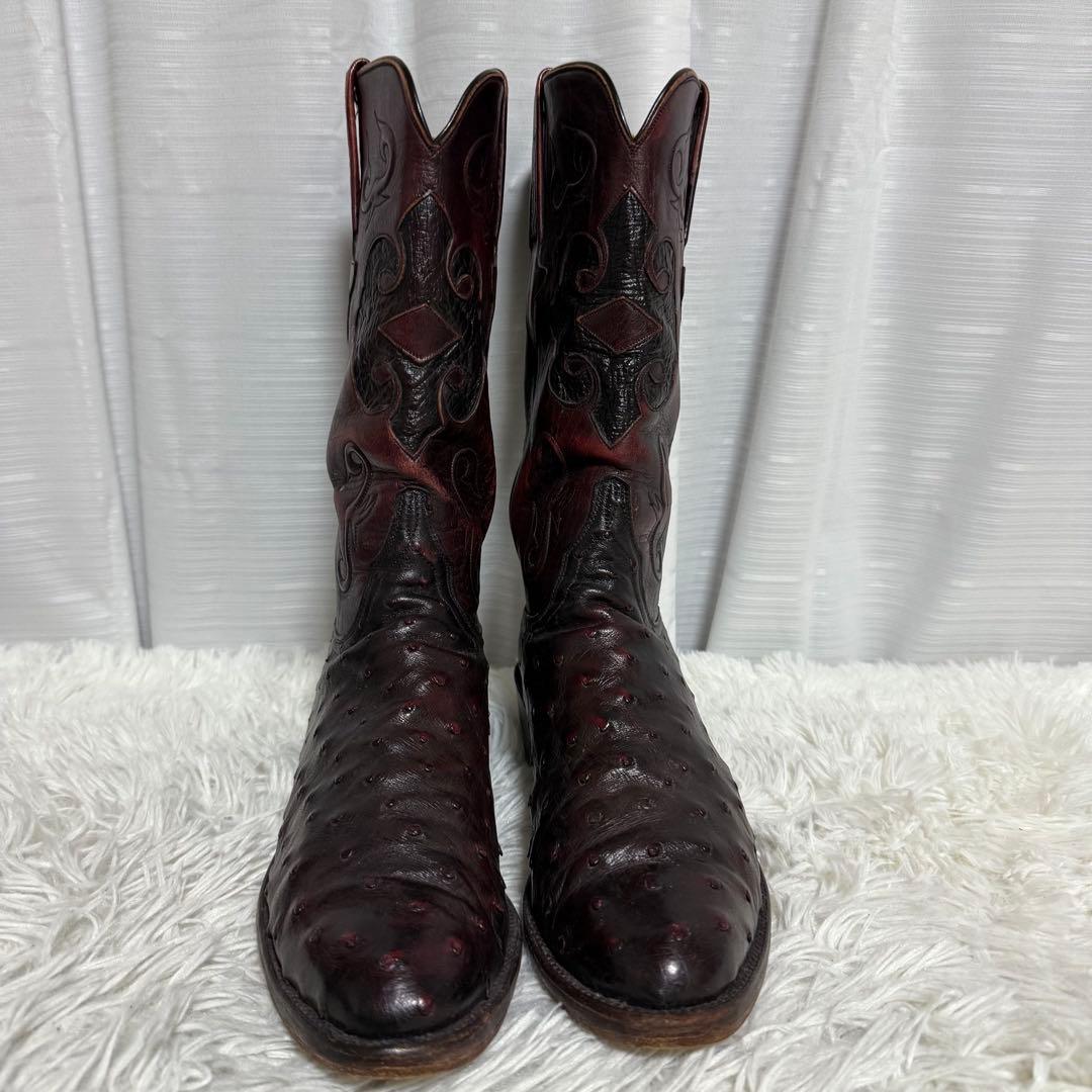 極美品⭐️ Lucchese ルケーシー ウエスタンブーツ エキゾチックレザー