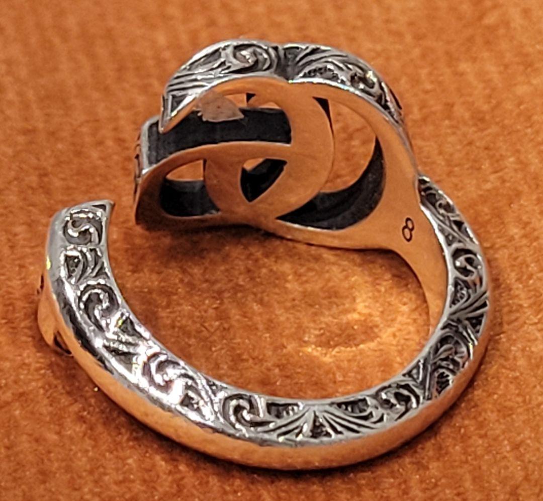 GUCCI/グッチ/GGマーモント/キー モチーフ アラベスクリング/Ag925