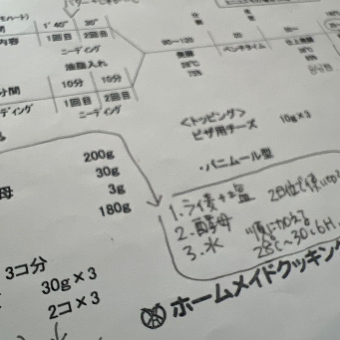 ホームメイドクッキング 天然酵母パンハイセミナー レシピ集