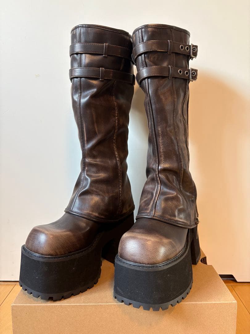 SLY CHUNK SOLE COVOERDブーツ|ロングブーツY2K - メルカリ