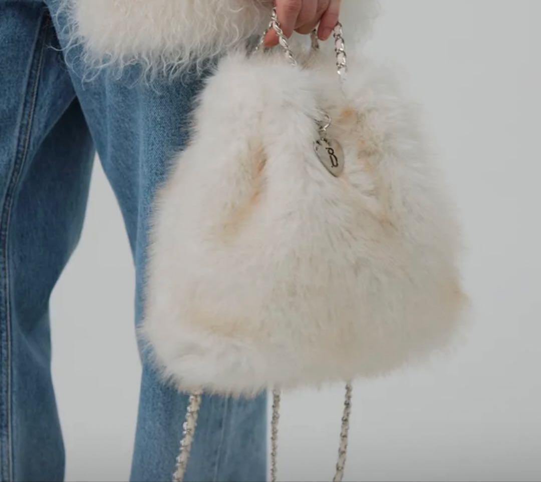 the barnnet ファードローストリングバックパック アイボリー