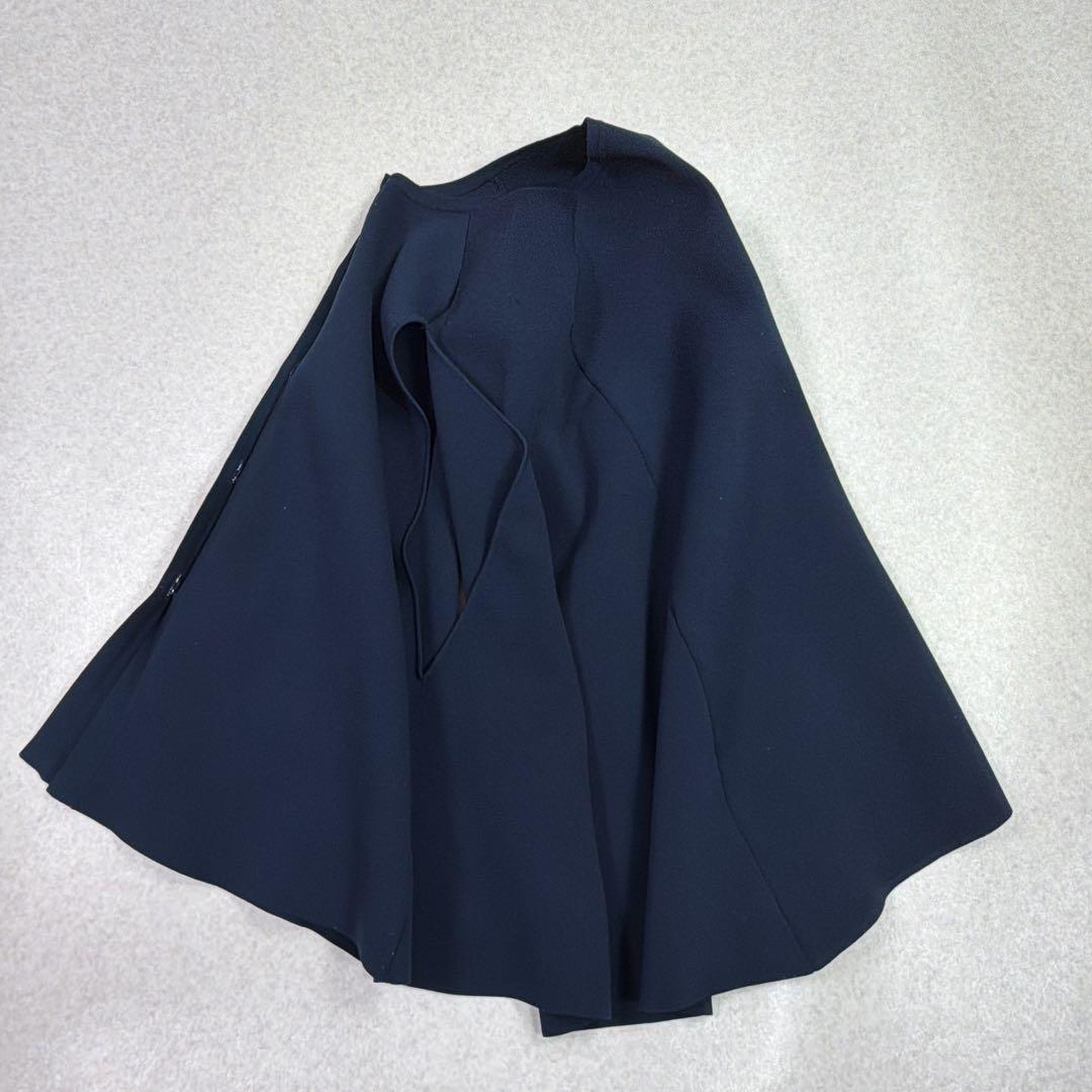 UNITED ARROWS ケープ カーディガン ネイビー 金ボタン タキマキ