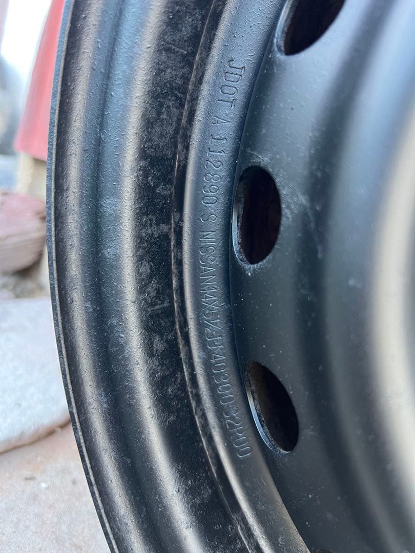 日産純正 14in 5.5JJ 114.3 スチールホイール 4本セット