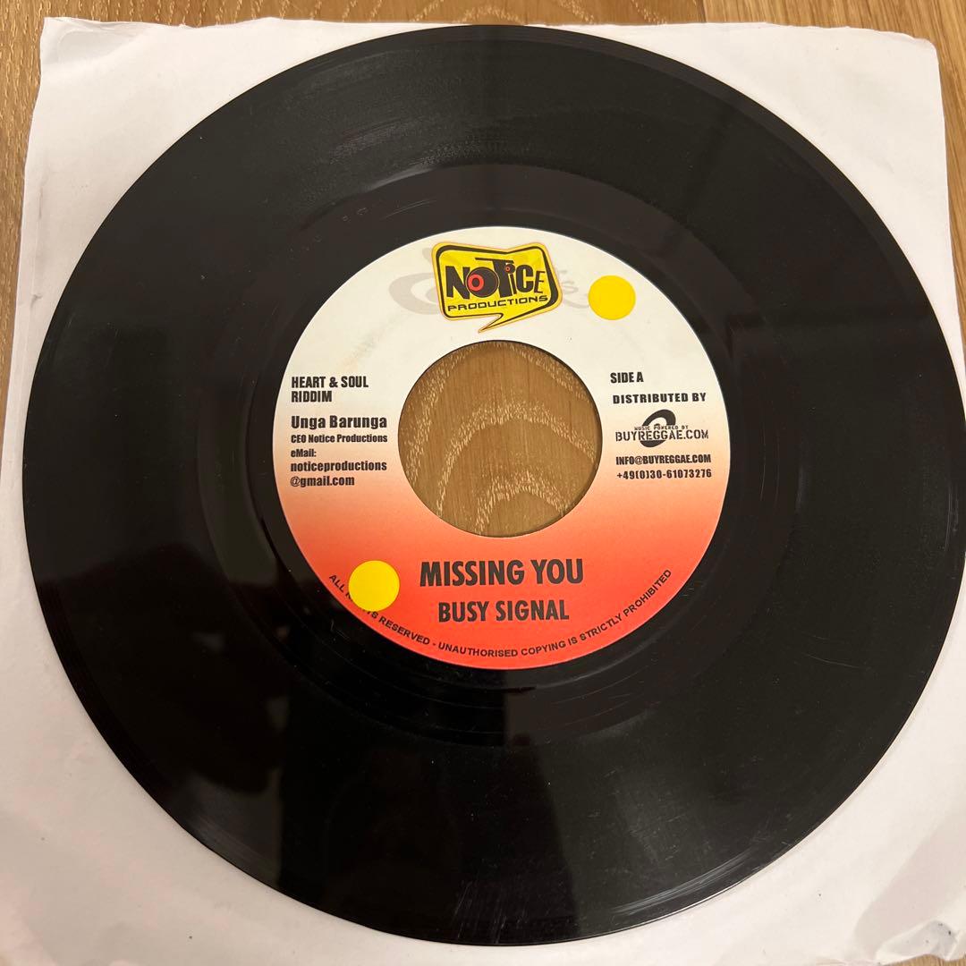BUSY SIGNAL MISSING YOU 7インチシングル Busy Signal – Missing You – Vinyl (7