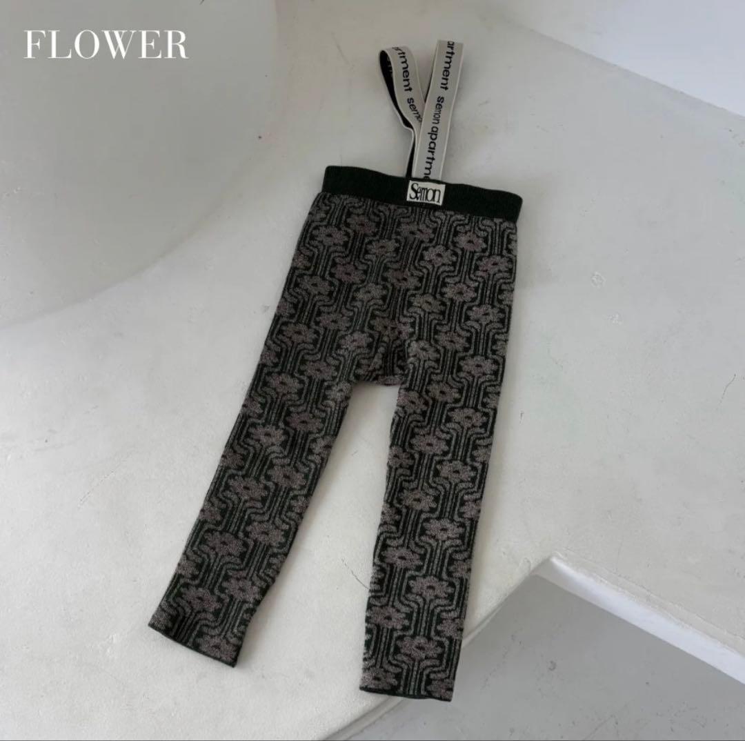 semon サスペンダーレギンス ボンネット セットフラワー 0-1y - メルカリ