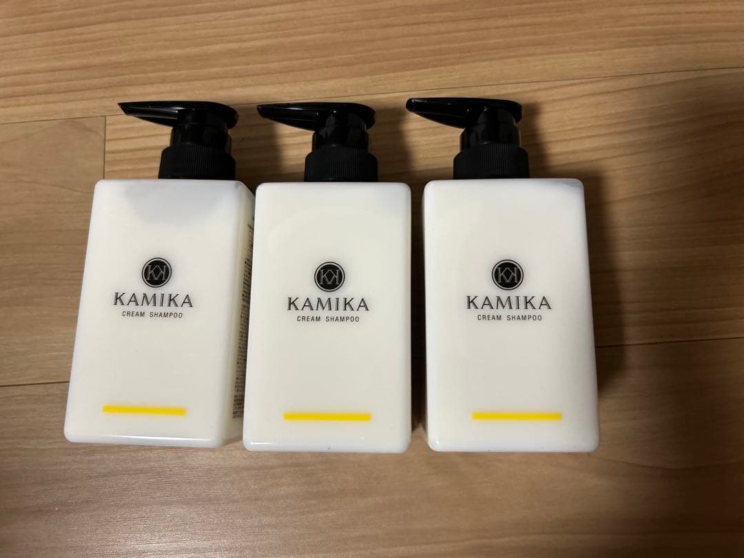 KAMIKA クリームシャンプー　3本セット KAMIKA 公式 シャンプー カミカ 3本 クリームシャンプー 髪と頭皮を