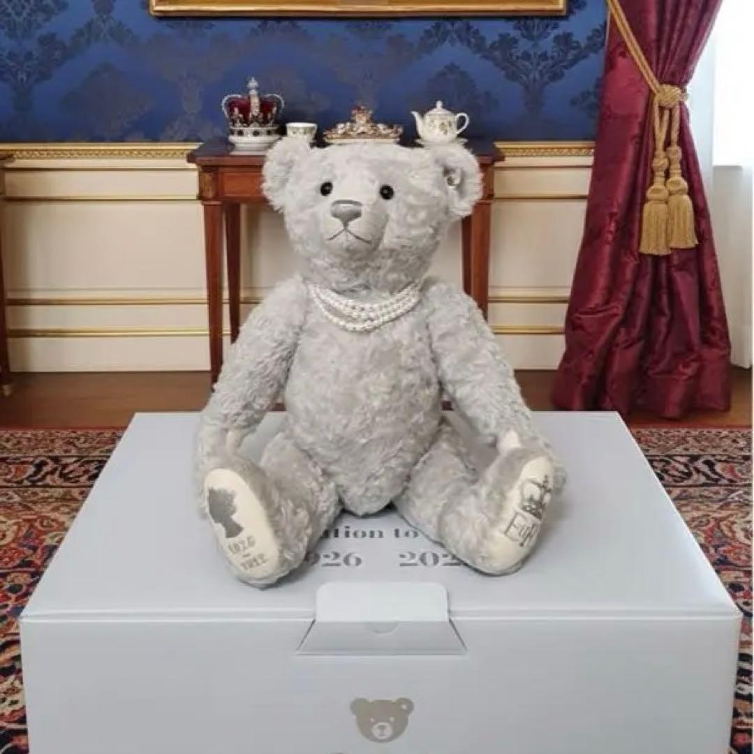 極美品】シュタイフ エリザベス女王 追悼限定 テディベア 箱付き