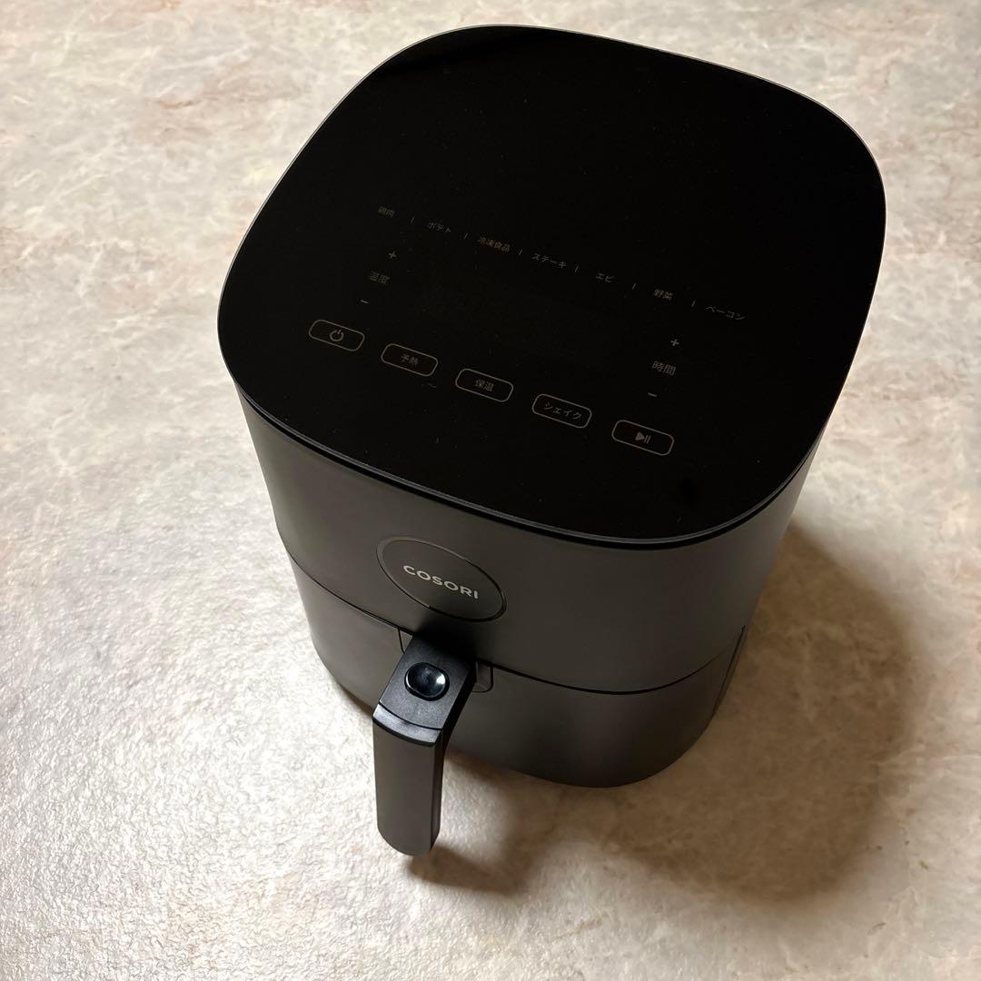 COSORI ノンフライヤー 4.7L 大容量　日本語レシピ付き　グレー