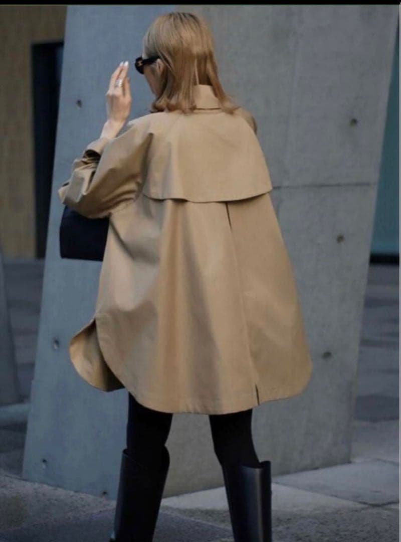 新品未使用 ELLIE エリー ケープトレンチコートベージュ - メルカリ