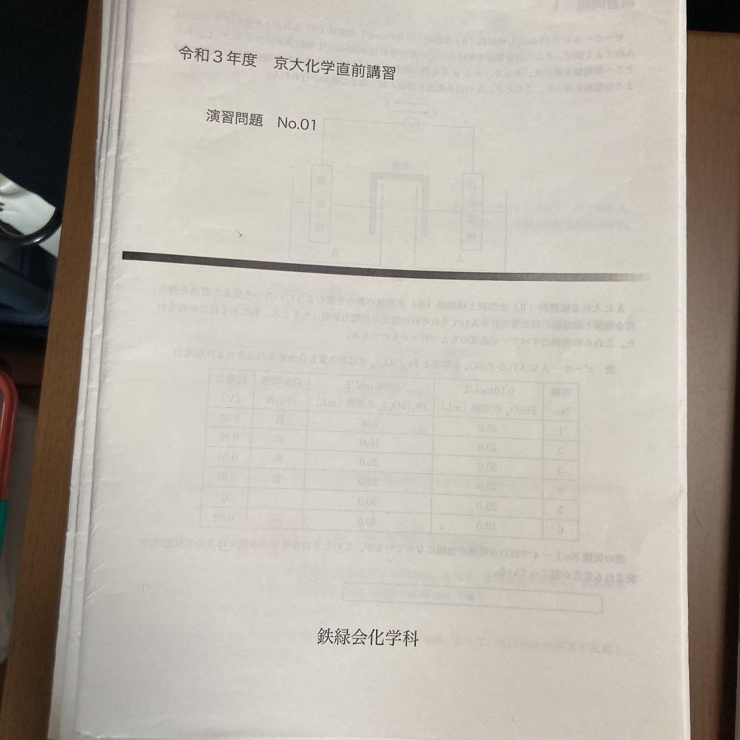 鉄緑会 京大対策 夏季冬季講習 予想問題や授業ノート - メルカリ