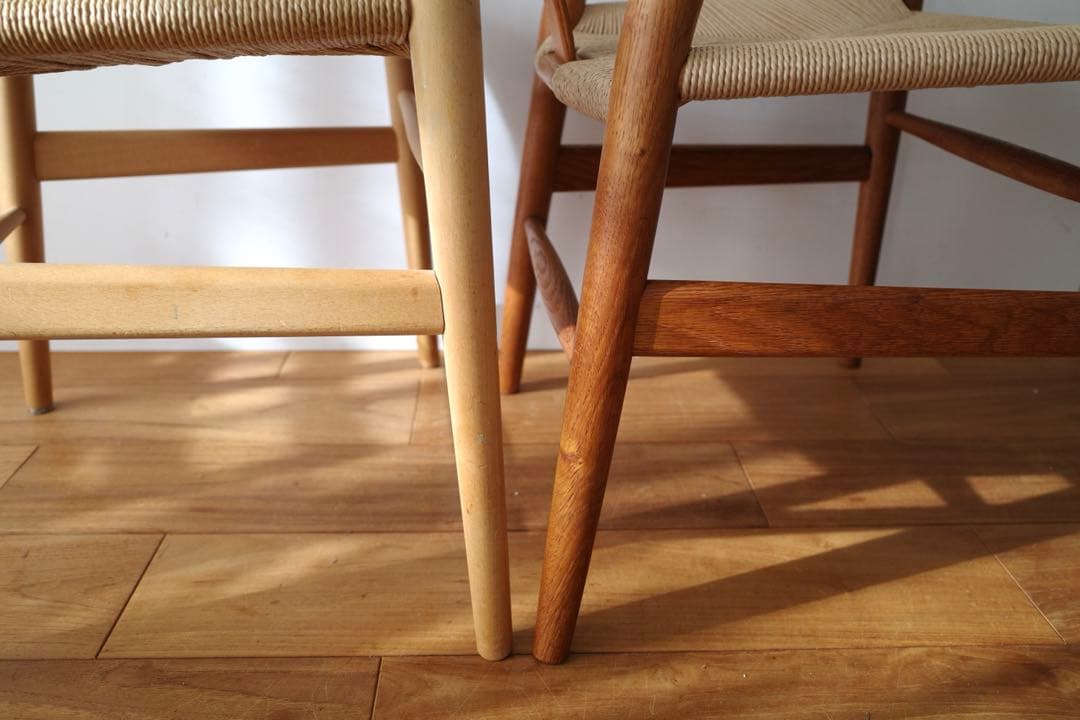 極美品【ヴィンテージ yチェア】オーク ペーパーコード新品 - メルカリ