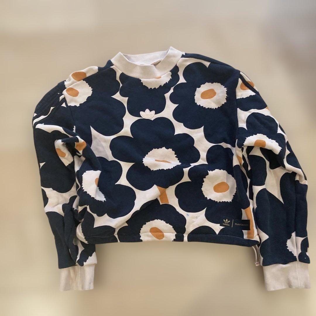 adidas marimekko 花柄トレーナー - メルカリ
