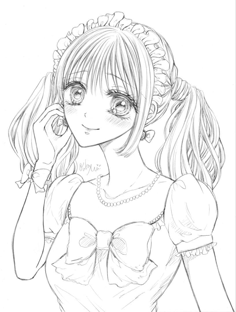 手描きイラスト オリジナルイラスト アナログイラスト 創作イラスト