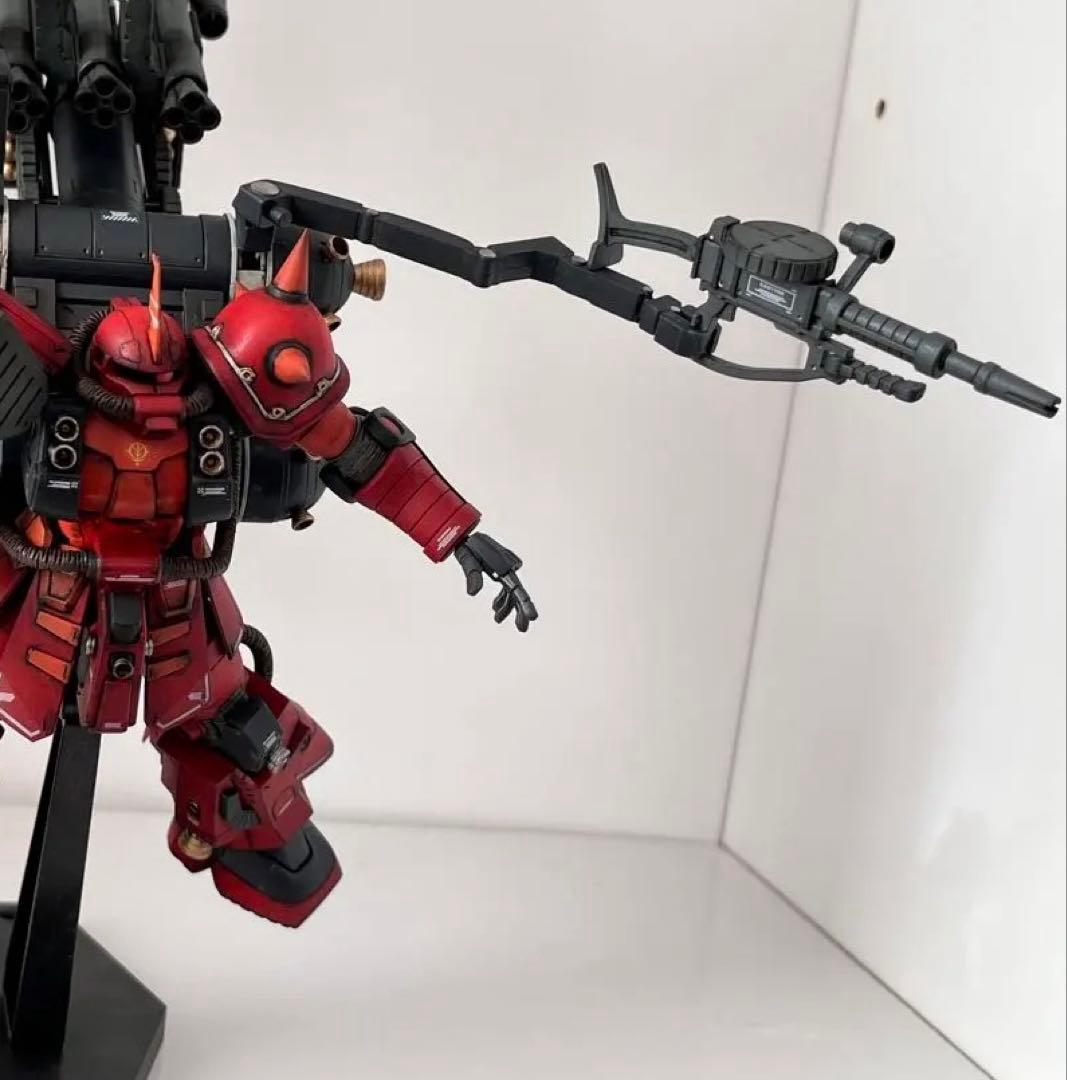 hg ガンプラ サイコ・ザク ウェザリング 全塗装 完成品 - ロボット