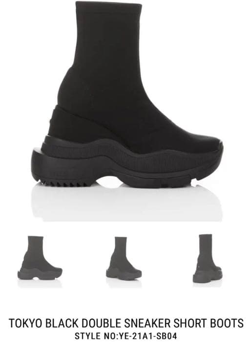 yello DOUBLE SNEAKER SHORT BOOTS Sサイズ - メルカリ