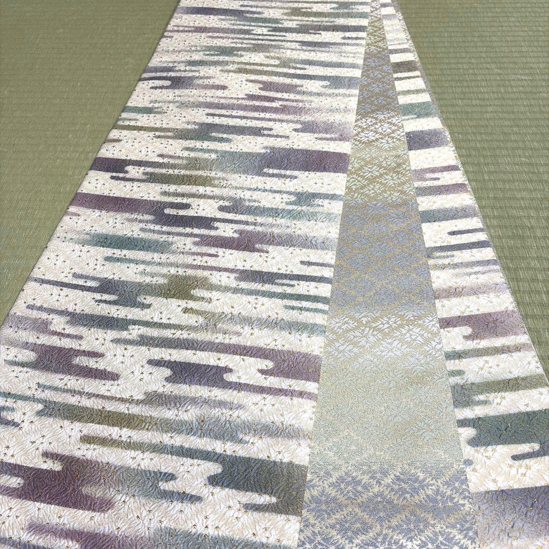 専用ページ　正絹　全通袋帯《かすみ模様》