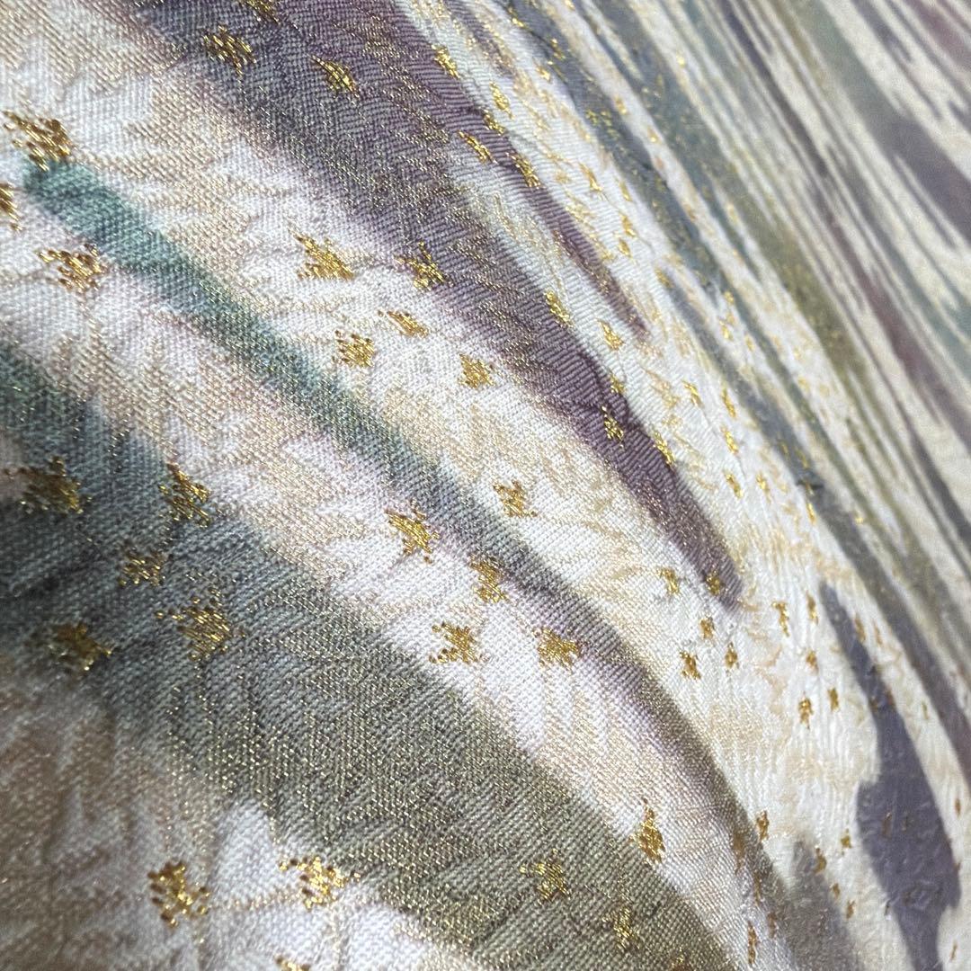 専用ページ　正絹　全通袋帯《かすみ模様》