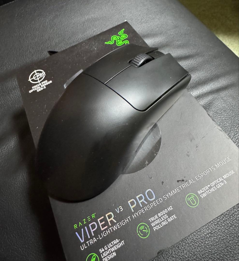 Razer Viper V3 Pro Black ゲーミングマウス VIPER Razer Viper V3 Pro 超軽量左右対称型 HyperSpeed Wireless対応